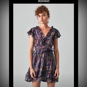 Rebecca Taylor Silk Floral Mini Dress NWT Small Summer Wedding Guest Vacay Party